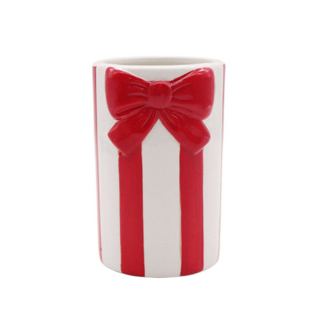Pot brosse a dent noeud rouge