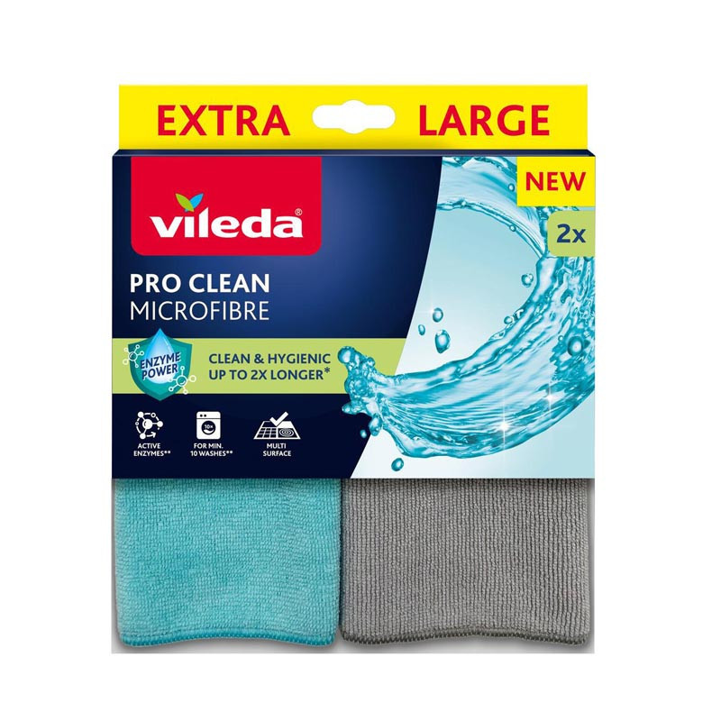 Lavettes x2 proclean microfibre