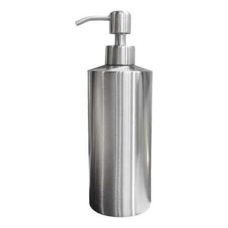 Distributeur savon metal argent