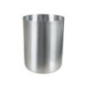 Pot a brosse a dent metal argent