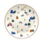 Assiette dessert motif ski d20cm