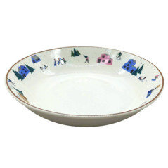 Assiette creuse motif ski d20cm