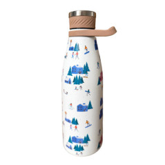 Gourde isotherme motif ski 700ml