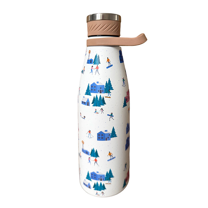 Gourde isotherme motif ski 700ml