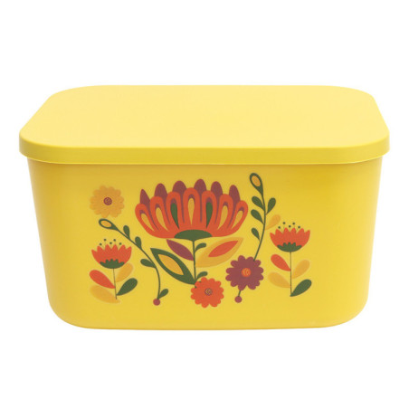 Boite couvercle jaune petit
