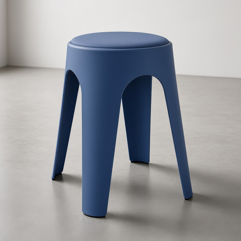 Tabouret assise molletonnee