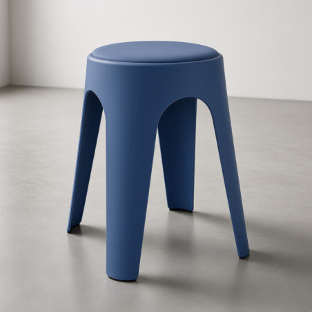 Tabouret assise molletonnee