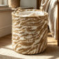 Paniere imprime zebre d30xh35cm
