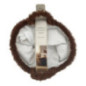 Paniere fourrure marron