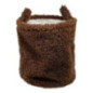 Paniere fourrure marron