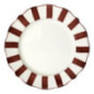 Assiette plate heritage bordeaux