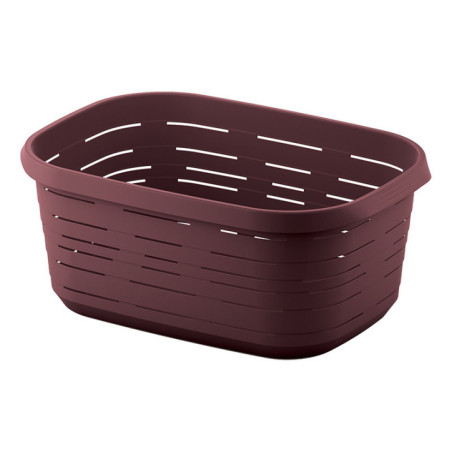 Panier a linge rect 48l bordeaux