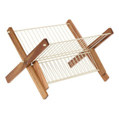 Egouttoir vaisselle metal/acacia