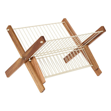 Egouttoir vaisselle metal/acacia
