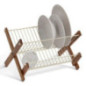 Egouttoir vaisselle metal/acacia
