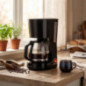Cafetiere 1.5l black/gold
