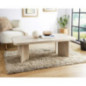 Table basse effet travertin