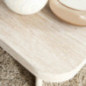 Table basse effet travertin