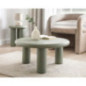 Table basse pieds larges vert