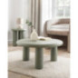 Table basse pieds larges vert