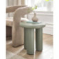 Table appoint ronde pieds larges