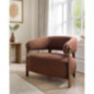 Fauteuil enveloppant terracotta