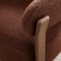 Fauteuil enveloppant terracotta