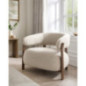 Fauteuil enveloppant halo creme