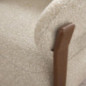 Fauteuil enveloppant halo creme
