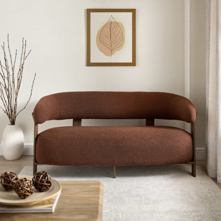 Canape enveloppant halo terracot