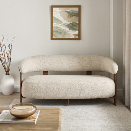 Canape enveloppant halo creme