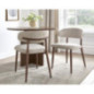 2 chaises pietement effet noyer