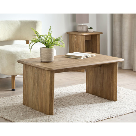 Table basse effet manguier