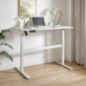 Bureau hauteur ajustable blanc