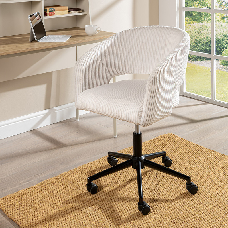 Chaise de bureau velours cotele