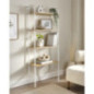 Etagere blanc / effet bois 4 niv