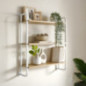 Etagere murale blanc / effet boi