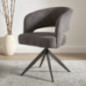 Chaise de bureau pivotante taupe