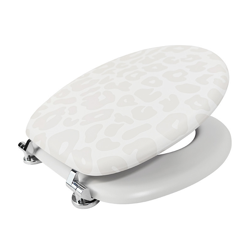 Abattant wc mdf beige leopard