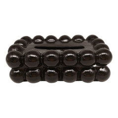 Boite mouchoir bubble marron