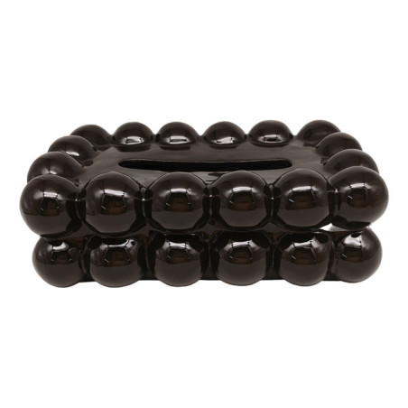 Boite mouchoir bubble marron