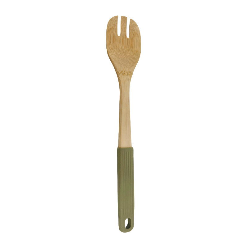 Cuillere a salade bambou couleur