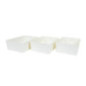 Set x3 panieres en plastique blc