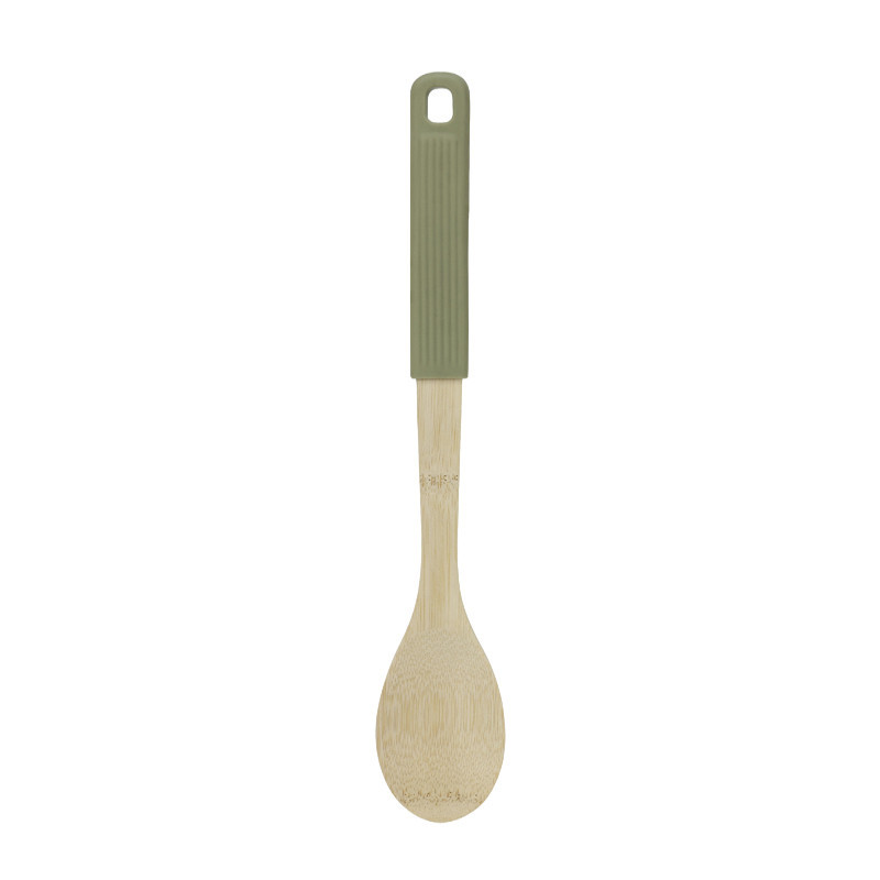 Cuillere bambou manche couleur