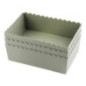 X3 panieres en plastique verte