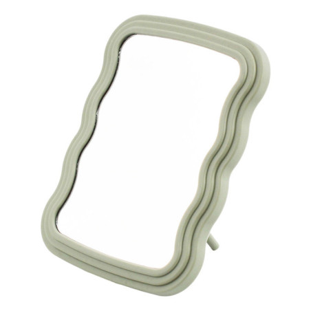Miroir rectangle vague vert