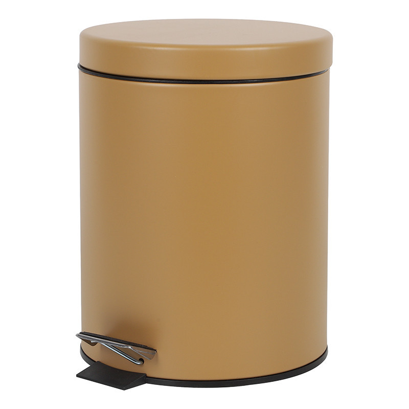 Petite poubelle ronde 5l marron