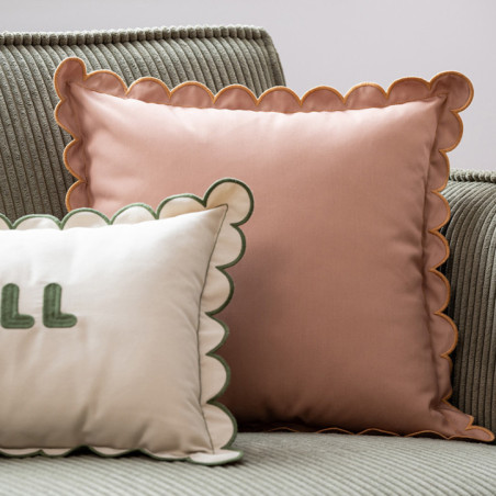 Coussin ondule piping