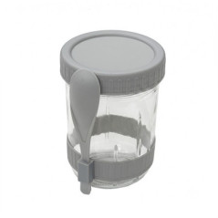 Pot a yahourt verre+cuillere