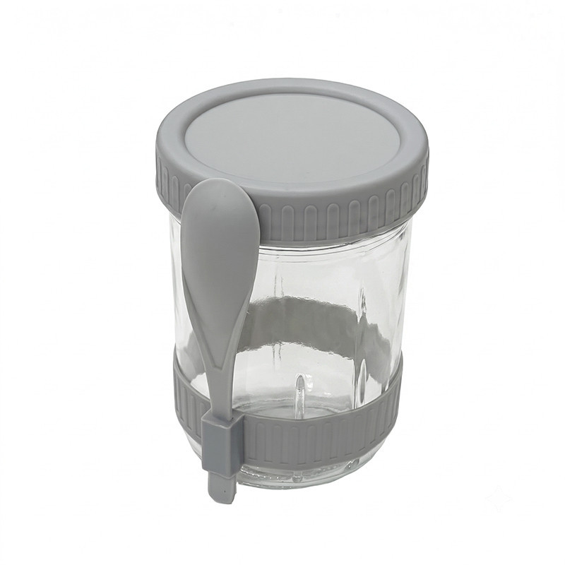 Pot a yahourt verre+cuillere